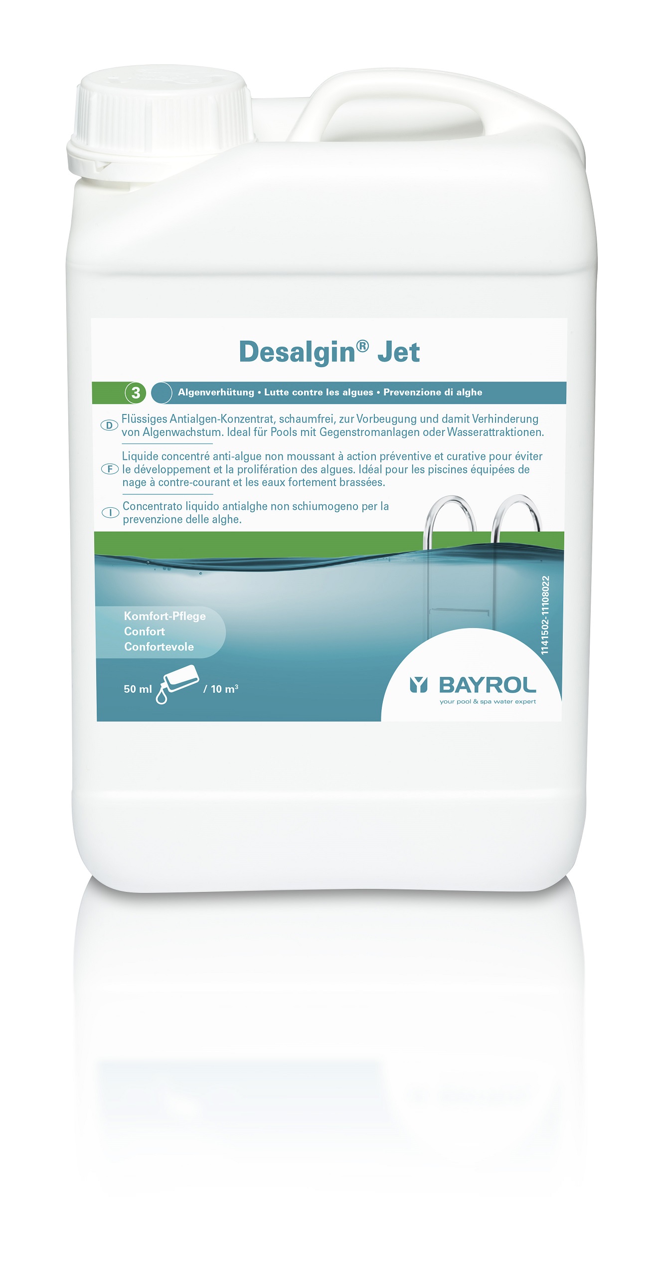 AS-021044 Desalgin Jet 3lt flüssiges Antialgen-Konzentrat, schaumfrei